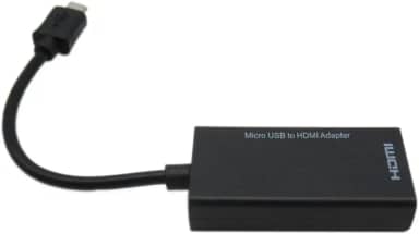 Cabo adaptador micro USB macho para HDMI fêmea MHL para smartphone e tablet Android