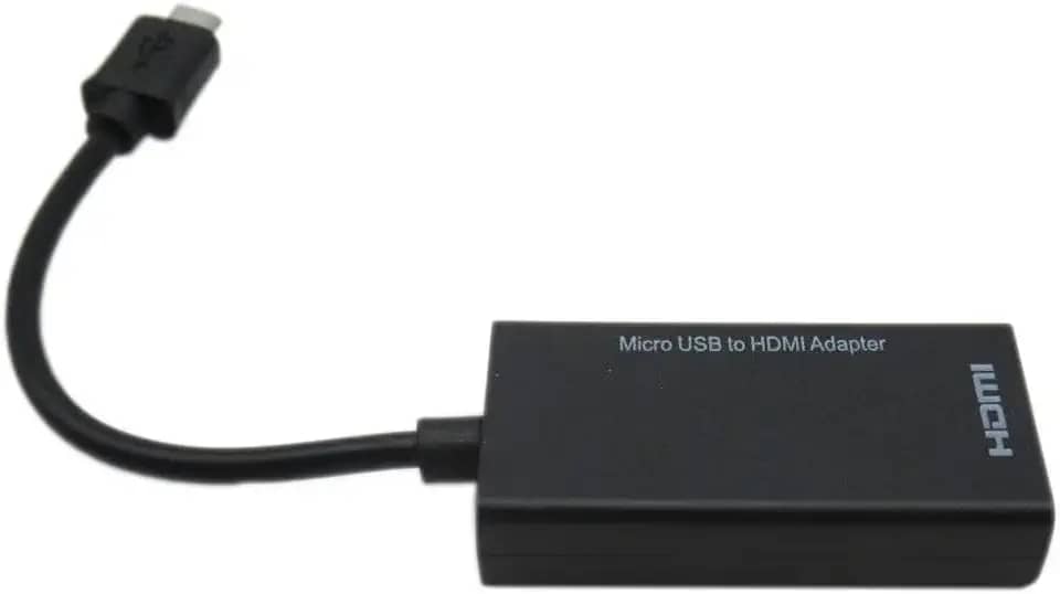 Cabo adaptador micro USB macho para HDMI fêmea MHL para smartphone e tablet Android