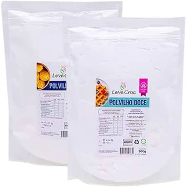 Kit 2 Polvilhos Sem Glúten Leve Croc: Azedo, Doce
