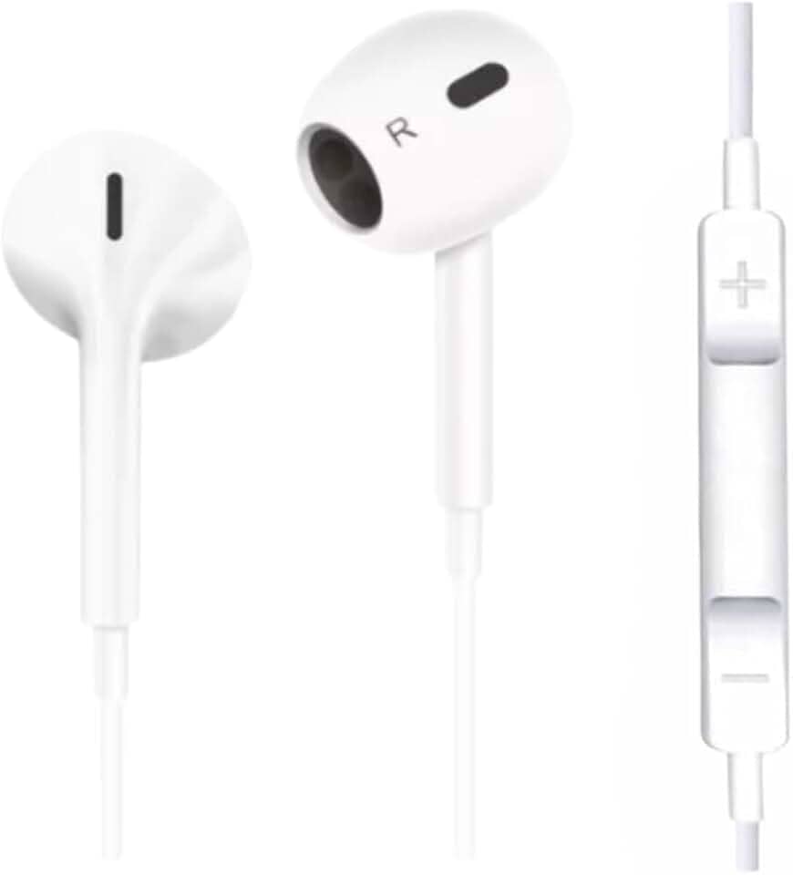 Fone de Ouvido com Fio 3ª Geração, Qualidade Premium. Compatível com Lightning, IOS. Compatível com iPhone 5, 6, 7, 8, X, 11, 12, 13 e 14.