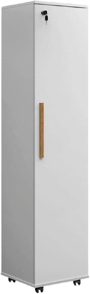 Armário Multiuso Lavanderia Com Chave e Rodízios 1 Porta