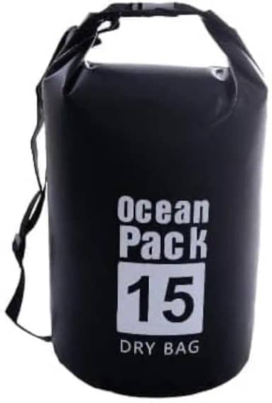 Bolsa Impermeável 15 Litros, Ocean Pack, Estanque para Mergulho,Material Resistente, Praia, Pescaria, Cachoeira, Piscina, Premium