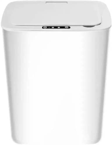 Lixeira Automatica Inteligente Com Sensor Branca 15 L