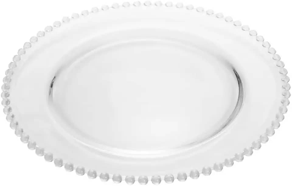 WOLFF - Sousplat de Cristal 32cm - Linha Pearl