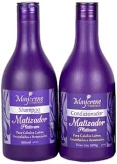 Kit Matizador Platinum Maycrene Shampoo Condicionador 2x500g