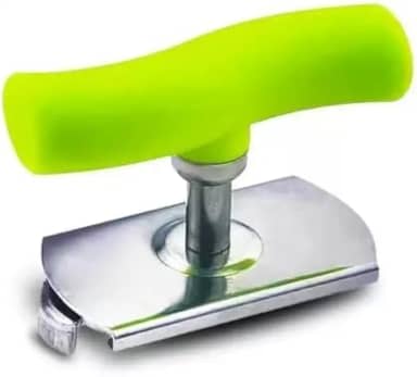 Abridor Manual de Tampas Garrafas Potes e Conserva, em Aço Inox, Abre Fácil Pote de vidro (VERDE)