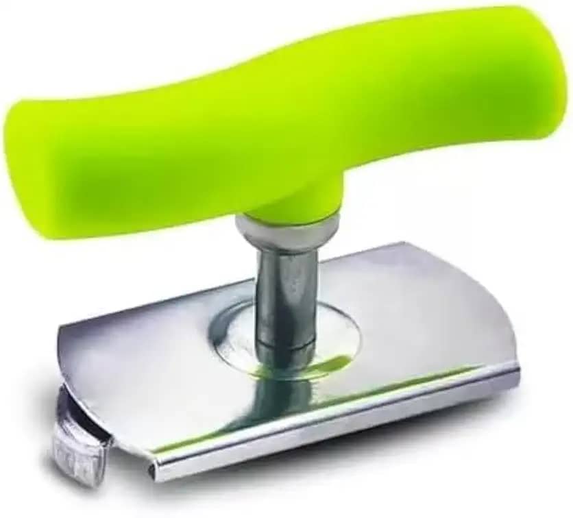 Abridor Manual de Tampas Garrafas Potes e Conserva, em Aço Inox, Abre Fácil Pote de vidro (VERDE)