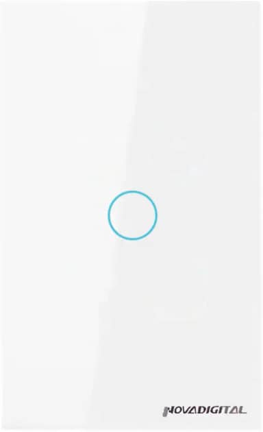 Novadigital Interruptor Touch Led 1 Botão RF433Mhz Wi-fi Smart Home Google Home Alexa Automação Residencial Original