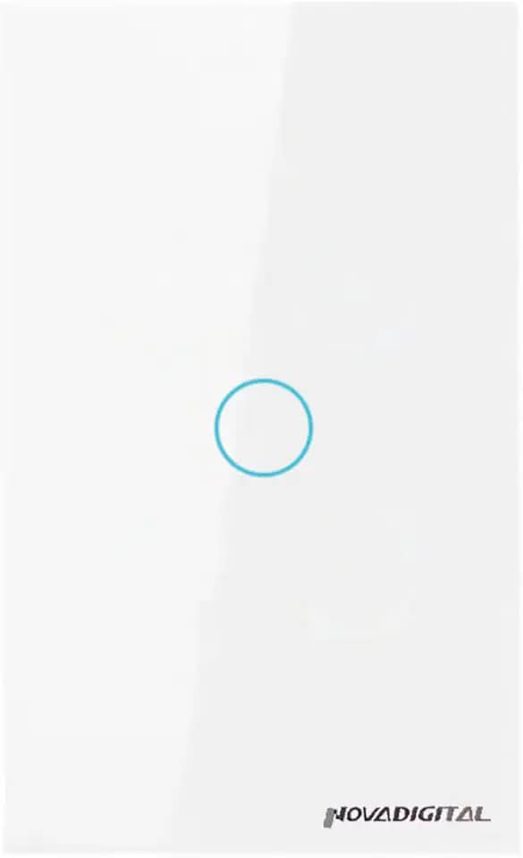 Novadigital Interruptor Touch Led 1 Botão RF433Mhz Wi-fi Smart Home Google Home Alexa Automação Residencial Original