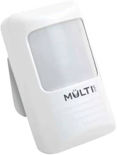 Sensor de Presença para sobrepor em parede com ajuste de tempo, sensibilidade e acionamento da fotocélula Multicraft