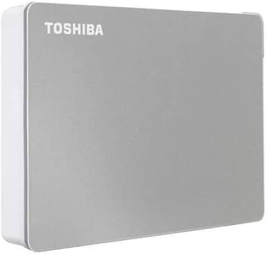 HD Externo Portátil Toshiba 4TB Canvio Flex USB-C USB 3.0 Prata para PC, Mac e Tablet - HDTX140XSCCA