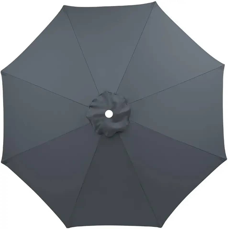 Tampa De Substituição Cobertura Para Ombrelone 3m Sem Base 6/8 Varetas (3m 8Varetas Cinza)