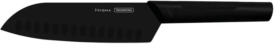 Faca Santoku Tramontina Nygma com Lâmina em Aço Inox e Cabo de Polipropileno Texturizado Preto 7'