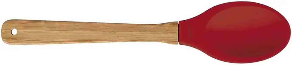Mor - Colher Silicone e Bamboo Vermelha