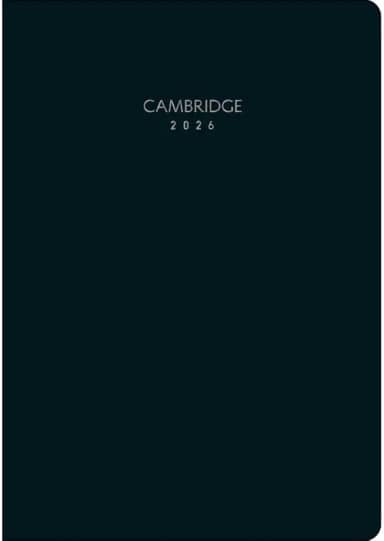 Tilibra - Planner Executivo Grampeado 17,8 x 25,4 cm Cambridge 90 G 2026 - Preta