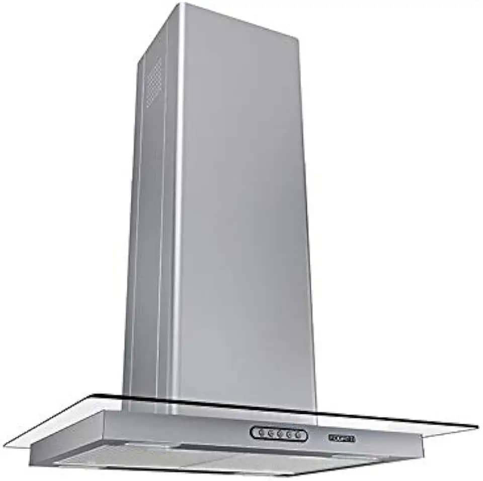 Coifa Ilha Vidro Reto Inox 60cm - Fogatti 220V