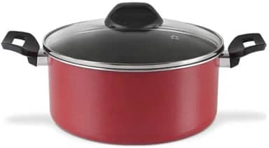 Caçarola com tampa, Brinox, Garlic 7001/360, Vermelho
