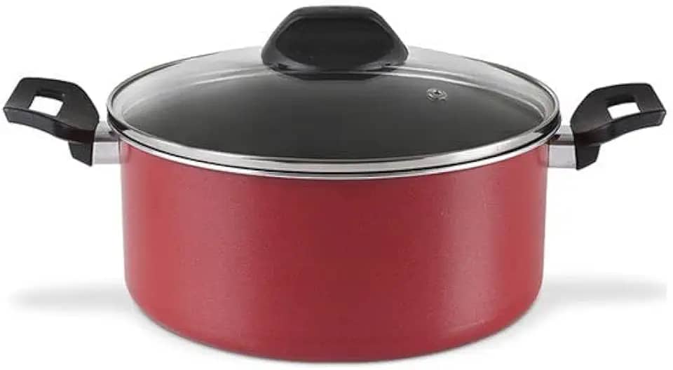 Caçarola com tampa, Brinox, Garlic 7001/360, Vermelho