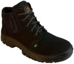 BOTA DE SEGURANÇA ECOSAFETY PS136-AB BICO DE AÇO COURO NOBUCK PRETO C.A 8796 Tamanho:42