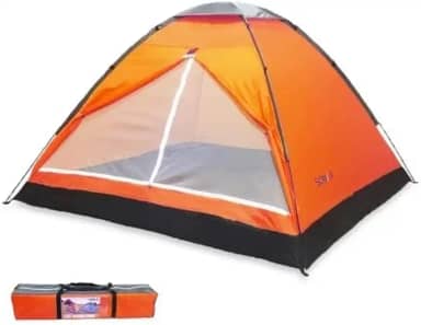 Barraca Camping para 3 a 4 Pessoas Iglu À Prova D'água com 2 Portas Tenda de Acampamento AntiMosquiteira Tamanho Família Casa Buritis