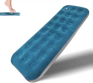 Colchão Inflável de Solteiro com Bomba Embutida, 191x73x22cm