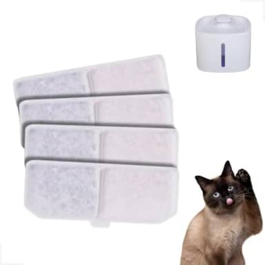Kit 4 Refil Filtro Bebedouro Fonte De Água Pet Cães E Gatos