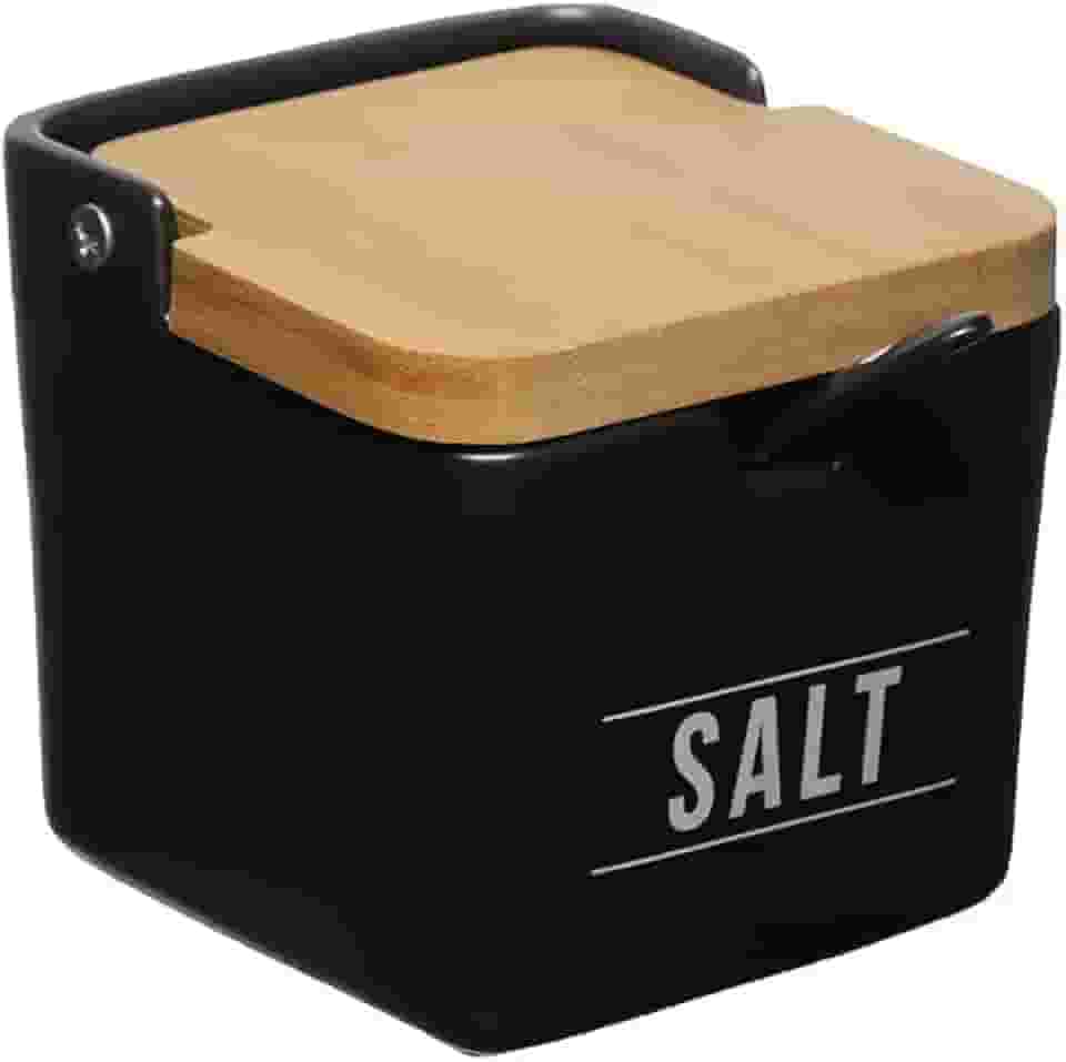 Haüskraft -Saleiro de Porcelana Manhattan Preto 270ml