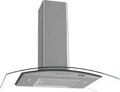 COIFA DE PAREDE 80CM VIDRO CURVO CLEAN FOGATTI KROMANOX 220V