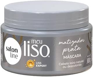 Salon Line, Máscara Matizadora, Meu Liso Prata, Vegano - Para Cabelos Lisos, 300g