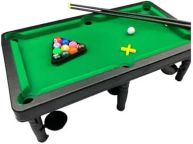 Brinquedo Mesa De Bilhar Snooker Sinuca Com 2 Tacos