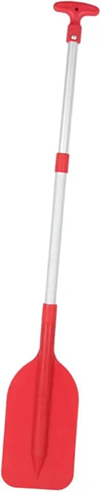 kowaku Remo de caiaque, canoagem, remo, iniciantes, dobrável, barco flutuante, remos para, lâmina com nervuras, barco a remo, Vermelho