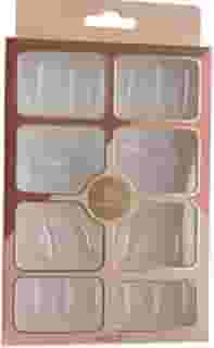 Sabrina Sato Unhas Postiças, Kit com 96 Peças e 4 Modelos Diferentes.Aplicação Rápida e Prática! (Transparente)