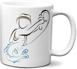 Caneca Pesca Presente Pescaria Anzol Criativo Personalizado