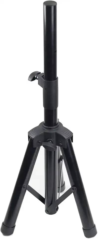 Pedestal Suporte Tripé Preto Polyvox para Caixa de Som com Trava em Aço