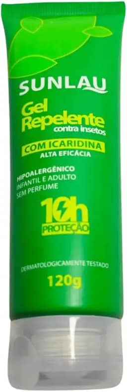 Repelente Sunlau 100ml em Gel com Icaridina - Proteção Eficaz Contra Insetos | Ideal para Adultos e Crianças a Partir de 2 Anos | Sem Fragrância