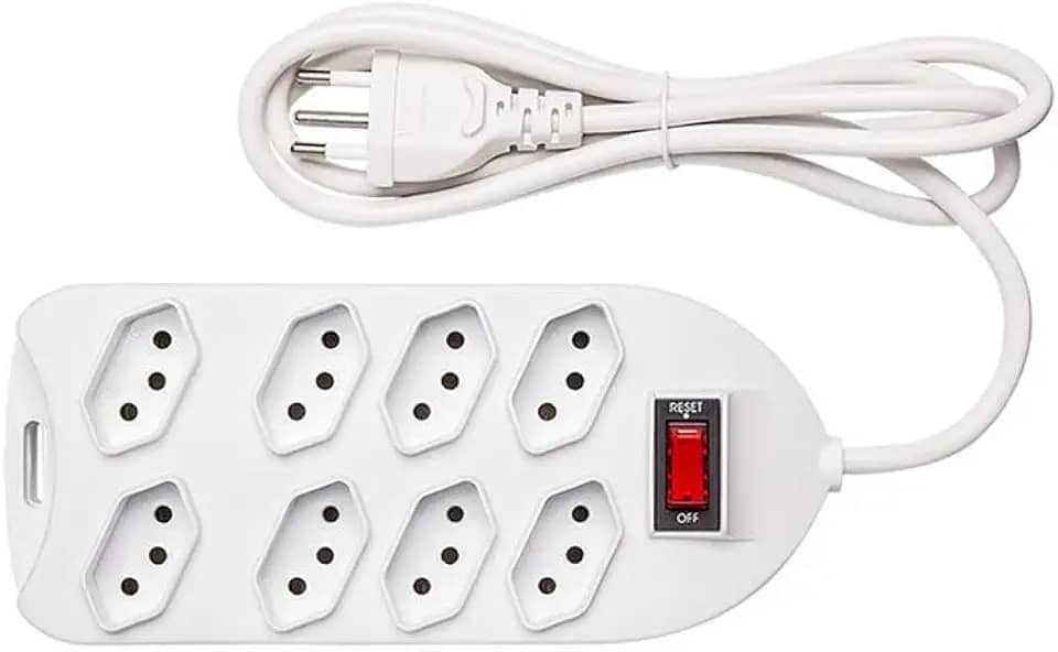 Filtro de Linha com 8 Tomadas EPE 1008+ Branco Intelbras