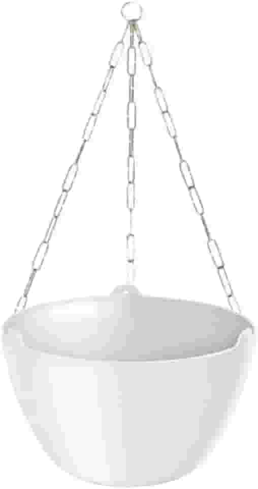 Kit Vaso Cuia Cachepo Elegance Suspenso Para Samambaia e Planta Pendente + Corrente 44cm