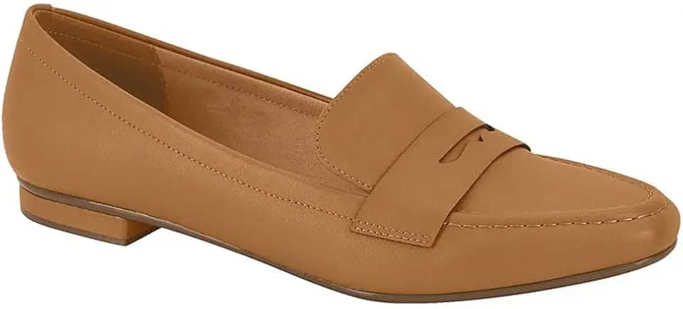Mocassim Feminino Loafer Pelica Camel Vizzano 1351.105
