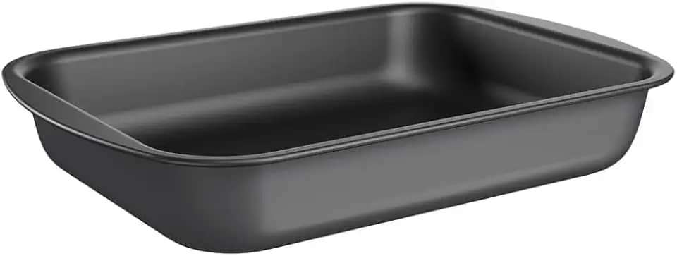 Brinox - Assadeira Retangular Funda 39,5X28X6,6 - Grafite