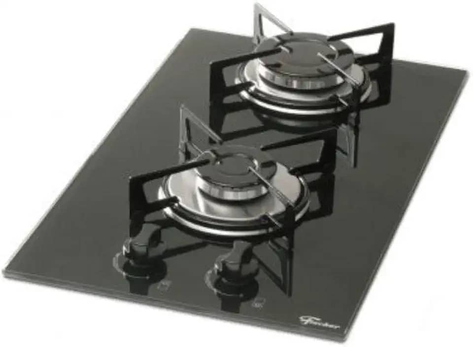 FISCHER COOKTOP À GÁS 2 BOCAS MESA VIDRO PRETO BIVOLT - 7726-11474