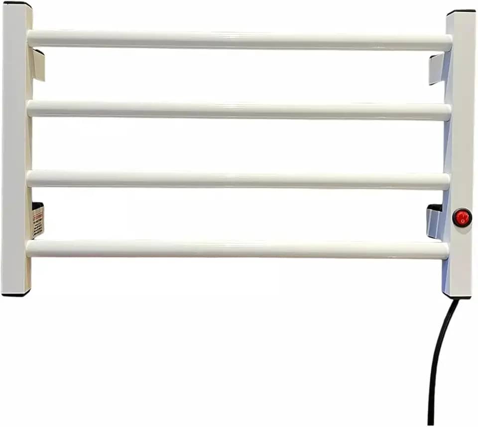 Toalheiro Elétrico 4 Barras com Seletor de Voltagem 110/220V (Branco)