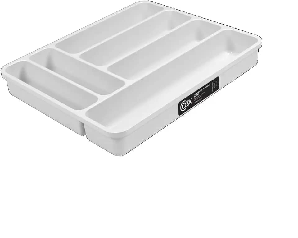 Organizador Talheres Perfect, Branco, Coza