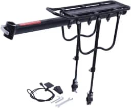 Bagageiro Traseiro Alumínio Regulável Bicicleta Suporta 50Kg Tsw