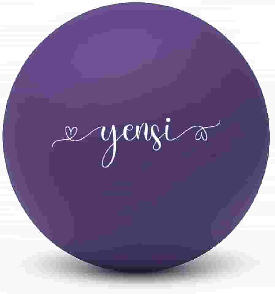 Bola de lacrosse de massagem de silicone para terapia de ponto de gatilho, nós musculares e fisioterapia. Bola única para massagem profunda dos tecidos e liberação miofascial. Sem látex. (Purple Haze)