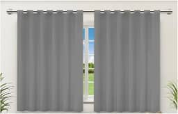 ' Cortina Blackout Para Sala Quarto Cozinha 200x140 cm Pelicula corta luz Alças para Varão, Cortina em PVC Antimofo Fácil Limpeza Cortina 2 metros por 1 metro e 40 centímetros (Não Acompanha Varão) '