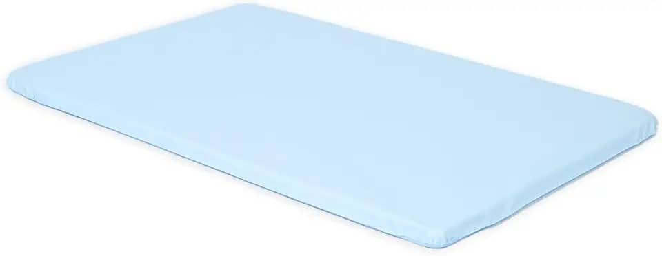 Trocador de Fraldas Slim Impermeável 66 x 44 x 3 cm PVC Acetinado com Espuma D14 Lavável Azul Claro