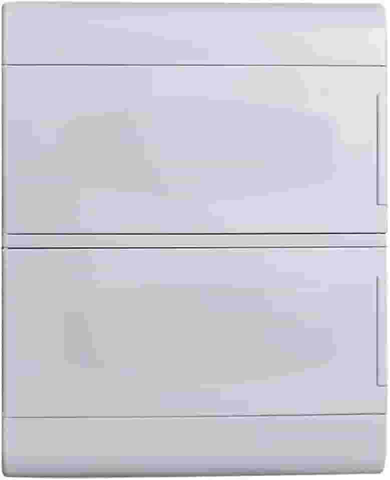 Quadro Embutir Ouro Box 24 Módulos Din Porta Opaca Steck Branco 24 Módulos