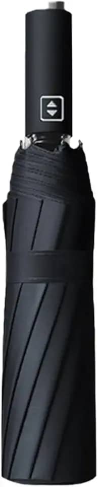 Guarda-chuva de negócios totalmente automático com proteção UV de vinil preto Sun&Rain