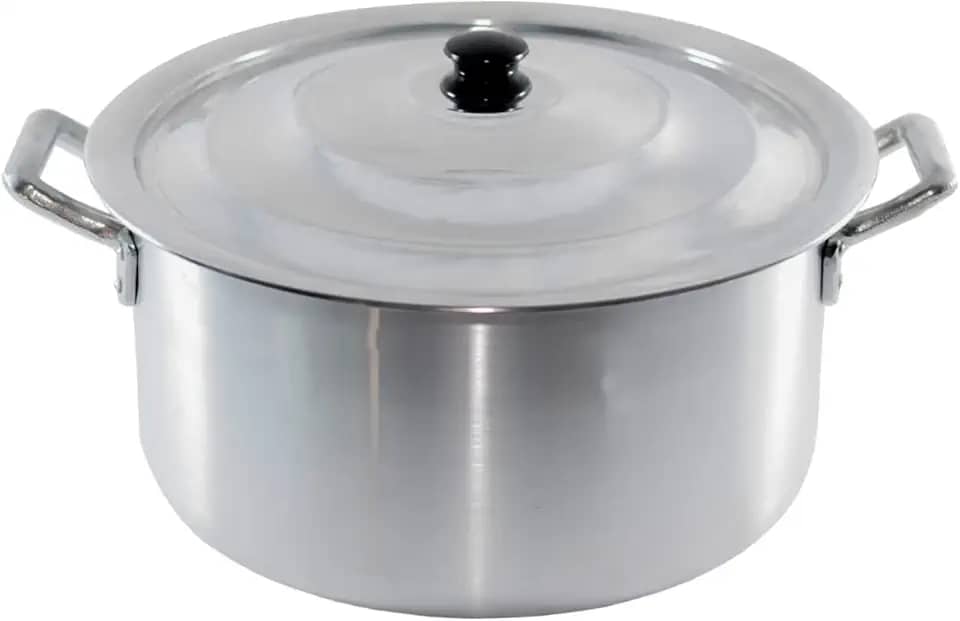 Panela Caçarola Em Alumínio Linha Hotel Nº 28 Industrial Ideal para Arroz Tropeiro Caldos Canjica Panela Em Alumínio Super Resistente