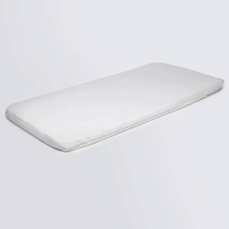 Colchonete Para Carrinho Bebê Modelo Moises Tradicional Universal Espuma Soft (Branco)